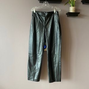 Babaton Vegan Leather Cropped Pant